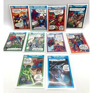 VTG Marvel Universe Series I 1990 Spider-Man Presents 10 Card Lot